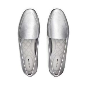 Birdies Vesper Silver Leather Loafers